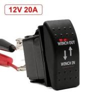 ราคา 12V 20A Winch In Winch Out ON OFF ON Rocker Switch 7 Pin Rocker Switch Momentary LED Switch Momentary Toggle Rocker (20485256939)