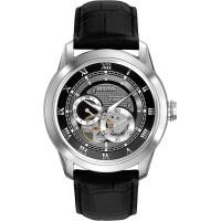 ราคา Bulova Classic Automatic Mens Stainless Steel with Leather Strap Silver Tone Silver Tone Black Strap (20600742296)