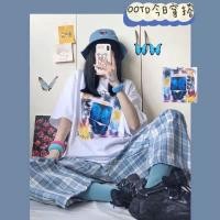 ราคา ชุดเชทเสื้อแขนสั้น กางเกงขายาวลายสก๊อต เด็กโต ผู้ใหญ่ (18655304049)