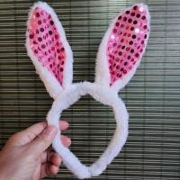 ราคา 1 อัน ที่คาดผมหูกระต่าย หูงอได้ ที่คาดผม หูกระต่าย ติดเลื่อม ที่คาดผมบันนี่ บันนี่เกิร์ล ที่คาดผมคอสเพล ที่คาดผม คริสมาสต์ ไม้คาดผม m24 (17424873404)