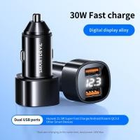 ราคา Smartปีศาจ24W USB ขนาดเล็กที่ชาร์จแบตในรถสำหรับ SAMSUNG S22 Ultra Xiaomi 12 Huawei OPPO Dual USB PD 2พอร์ตที่ชาร์จโทรศัพท์ในรถยนต์ชาร์จเร็ว (14175542180)