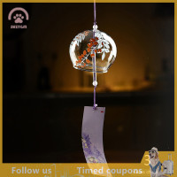 ราคา SHZTGM กระดิ่งลมญี่ปุ่น1ชิ้นกระดิ่งลมทำด้วยมือแก้วตกแต่งบ้านสำนักงาน (20880257932)