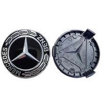 ราคา ฝาครอบดุมล้อ BENZ เบนซ์ ดาว 75mm พื้นสีดำ (3553862660)