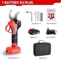 ราคา ONEVAN กรรไกรตัดกิ่งไฟฟ้า เครื่องมือกรรไกรสำหรับจัดสวนกิ่งต้นไม้ชาร์จแบบไร้สาย2เกียร์กรรไกรตัดแต่งกิ่งไม่แปรงถ่านไฟฟ้า50มม สำหรับแบตเตอรี่ Makita 18V (21165860183)