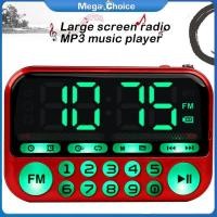 ราคา MegaChoice 100 Original Mini Portable Radio Large Screen Handheld Digital FM USB TF MP3 Rechargeable Player Speaker (21173319479)