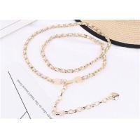 ราคา เข็มขัดแฟชั่นผู้หญิง เข็มขัดสีทองเข็มขัดผู้หญิงสายโซ่สีทองฟรีไซส์ พร้อมส่งที่ไทย (1983174851)