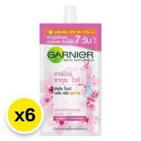 ราคา กล่อง x 6ซอง ครีมซอง การ์นิเย่ ซากุระ ไวท์ ไฮยาลูรอน บูสเตอร์ เซรั่ม ครีมกันแดด 7 มล (21283380876)