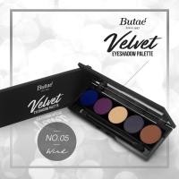 ราคา Butae Velvet Eyeshadow Palette อายชาร์โดว์เนื้อกำมะหยี่ 5 เฉดสี น้ำหนัก 4 กรัม (423312047)