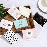 ราคา 18pcs Gift Party Invitation Greeting Cards Happy birthday DIY decoration Message Card Blank Folding Card with Envelope 6x9cm (20629968092)