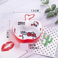 ราคา Sanrio ชุดช้อนส้อมบนโต๊ะอาหารการ์ตูนสำหรับเด็กทารกของเด็กเมลามีน A5เกรดอาหารชุดอุปกรณ์ทานอาหารค่ำถ้วยปากกว้างชามคิตตี้ (20239475549)