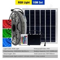 ราคา โคมไฟพลังงานแสงอาทิตย์เชิงเส้น IP67 ไฟตกแต่งกลางแจ้งหลายสี 10 เมตร 20 เมตร 30 เมตร 50 เมตร RGB รีโมทคอนโทรลไฟสายไฟพลังงานแสงอาทิตย์ (19540740303)