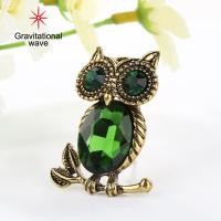 ราคา เข็มกลัดนกฮูกการ์ตูนพลอยเทียมเรโทรเข็มกลัดจิเวลรี่สำหรับงานแต่งงานปาร์ตี้ (9902530284)
