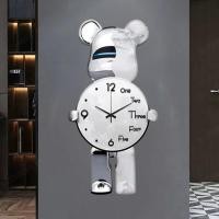 ราคา Geegobuy นาฬิกาแขวนผนังอะคริลิก รูปหมี เสียงเงียบ ตกแต่งผนัง และเสียงนาฬิกาหมีเงียบสุดๆ (19912096283)