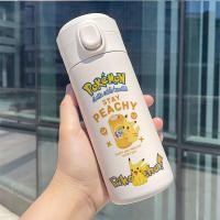ราคา Pokémon ขวดน้ำ Pikachu แก้วถ้วยกันกระแทกกระติกน้ำร้อนการ์ตูนนักเรียนกลางแจ้ง304ถ้วยสแตนเลส (15227444808)