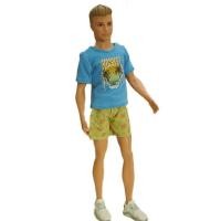 ราคา เสื้อผ้าตุ๊กตา1 6หลากสีสำหรับชุดตุ๊กตาเด็กผู้ชายเคนเสื้อยืดมีฮู้ดกางเกงกางเกงสำหรับแฟนตุ๊กตาบาร์บี้ (19665745954)