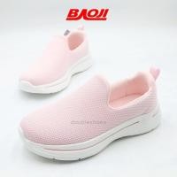 ราคา BAOJI BJW929 รองเท้าผ้าใบหญิง สลิปออน สีดำ ชมพู กรม ไซส์ 37 41 (21215461226)