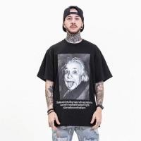 ราคา เสื้อยืดผู้ชายทรงโอเวอร์ไซส์ เสื้อฮิปฮอป einstein ไอสไตน์ ไอน์สไตน์ เสื้อแรปเปอร์ ยังโอม ovp มาใหม่ เสื้อเท่ๆ (19836551930)