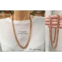 ราคา AllAcc สร้อยคอ 8มิล RoseGold สแตนเลสแท้ (1208126668)