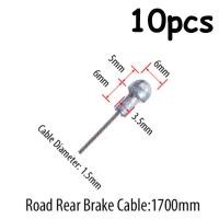 ราคา สายเบรครถจักรยาน10ชิ้นสายเบรคจักรยานภูเขาสายเบรคจักรยานอเนกประสงค์ทนทานต่อถนน MTB สายเบรค (21170107016)