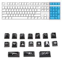 ราคา RGB 17 คีย์ Numpad Keycaps สำหรับแป้นพิมพ์กลไก MX สำหรับเพลารูปกากบาท R9UA ยิงคู่ (20272293595)