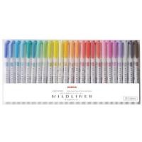ราคา Zebra mildliner set 25 I ปากกาไฮไลท์ข้อความเซต 25 สี (19158372993)