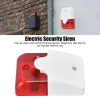 ราคา Mini Strobe Siren แบบมีสาย Strobe กระพริบ Light Horn แฟลชเสียงไซเรนสำหรับ Home Security Alarm System DC12V (16711077623)