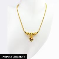 ราคา Inspire Jewelry สร้อยคอสังวาลย์ ห้อยหัวใจตอกลาย หุ้มทองแท้ 100 18 นิ้ว น้ำหนัก 2 บาท พร้อมถุงกำมะหยี่ (10245616377)
