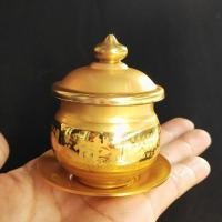 ราคา พร้อมส่ง ถ้วยน้ำมนต์ทองเหลือง ถ้วยน้ำชา ถวายพระถ้วยน้ำไหว้เจ้า สวยงามทนทาน ถวายทองเหลืองเครื่องพระพุทธศาสนาขอพร (6553026471)