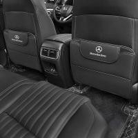 ราคา แผ่นป้องกันการเตะกันรอยฝาหลังเบาะรถหนัง PU สำหรับ Mercedes Benz W210 W202 W176 W166 W203 W210 W211 W124 GLC GLK GLA CLA W205 W212 AMG E Class C E ใหม่อุปกรณ์ E260 E200 (18992122888)