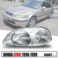 ราคา เสื้อไฟหน้ารถยนต์ โคมไฟหน้ารถยนต์ รุ่น ฮอนด้า ซีวิค HONDA CIVIC EK โฉมตาโต ปี 1996 1998 ไม่รวมชุดหลอดไฟ และสายไฟ (19439773908)