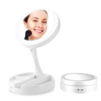 ราคา กระจกเครื่องสำอาง LED การแต่งหน้ากระจกแต่งหน้าไฟกระจกสำหรับในระหว่างการเดินทางและที่บ้าน (20414098001)