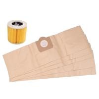 ราคา 5X Dust Bag 1X Filter for WD3 Premium WD 3300 M WD 3200 WD3 500 P 6959 130 Vacuum Cleaner (20522331284)