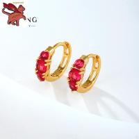 ราคา ต่างหูผู้หญิง ทองคำแท้ 96 5 18k ทอง เค แท้ เพทายต่างหูมรกตผู้หญิงหรูหราแฟชั่นเครื่องประดับหรูหรา (19982024845)