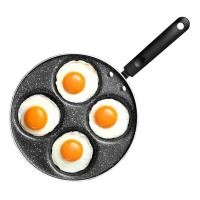 ราคา กระทะทอดไข่ 4 หลุม กระทะทำไข่ดาว กระทะทอด แบบวงกลม กระทะเคลือบหินอ่อน กระทะหินอ่อน ไม่ติดกระทะ กระทะหลุม กระทะไข่ดาว ทำความสะอาดง่าย (15543458425)