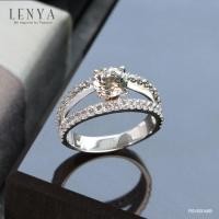 ราคา Lenya Jewelry แหวนเงินแท้ 925 ชุบทองคำขาว ประดับด้วย SWAROVSKI ZIRCONIA สีขาว สวยคลาสสิค เสริมบุคลิกเพิ่มความมั่นใจ (1172286087)