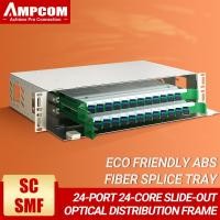 ราคา AMPCOM 24 Core ODF Optical Distribution กรอบ Optic Patch แผง LC SC FC เดี่ยวโหมดหลายโหมด OS2 OM2 OM3 OM4 Fiber Coupler (16797902219)
