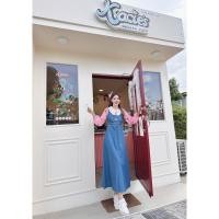 ราคา เดรสเอี๊ยมยีนส์ ตัวยาว BRT (21328731376)