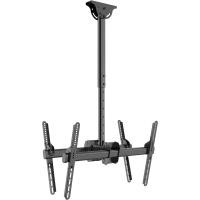 ราคา ENIX MT252BK Professional Dual Zone Ceiling Mounts for Flat panel TV Commercial Signage ขาแขวนทีวี ติดเพดานขนาด 37 70 x2จอ Max VESA 600 x 400mm Weight Capacity 45Kg x2 (20796037530)