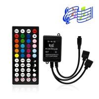 ราคา Lianjing DC12V ควบคุมเพลงรีโมทคอนโทรล IR 44คีย์สำหรับ RGB LED ควบคุมเพลง IR (19517528791)