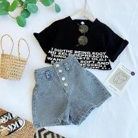 ราคา พร้อมส่ง ชุดเด็ก เซ็ท 2 ชิ้น เสื้อ กางเกง ชุดเด็กผู้หญิง กางเกงยีนเด็กญ ลายดอก ชุดเซ็ทเด็กผู้หญิ (18816211373)