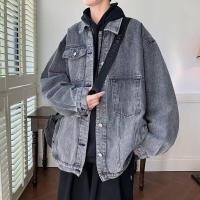 ราคา ASRV แจ็คเก็ตยีนส์ชาย เสื้อกันหนาว เสื้อแจ็คเก็ต เสื้อคลุมชาย กางเกงยีนส์สีเทารมควันเสื้อแจ็กเก็ตแบบมีปกหลายกระเป๋าสำหรับผู้ชายแจ็คเก็ตผ้าเดนิมแนววินเทจ (19815912597)