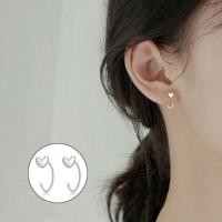 ราคา แพ้ง่ายใส่ได้ ต่างหูห่วง แบบเกี่ยว ต่างหูเงินแท้ (18146209911)