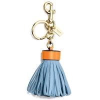ราคา พวงกุญแจ COACH F58505 LEATHER TASSEL BAG CHARM GDCFL (6376036652)
