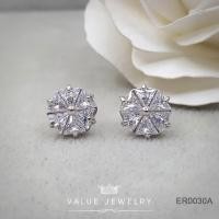 ราคา ชุดเซ็ตเครื่องประดับ คริสตัลแท้ทรงสามเหลี่ยม สร้อย สร้อยคอ ต่างหู เครื่องประดับ Valuejewelry SET008 NK094 ER0030 (7516337603)