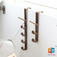 ราคา ที่แขวนประตู ตะขอแขวนประตู 5 ขอ ที่แขวนของเกี่ยวประตู ส่งคละสี Back Door Multipurpose Hanger (13268588972)
