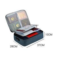 ราคา CHANG พร้อมส่งจ้า กระเป๋าเก็บเอกสารความจุขนาดใหญ่ ใบขับขี่หลายชั้นกระเป๋าพาสปอร์ตกระเป๋าเอกสารกล่องเก็บเอกสาร มีล๊อครหัสผ่าน (12238064529)