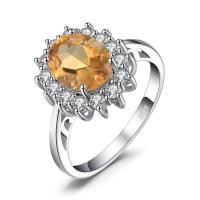 ราคา JewelryPalace Princess Diana Created Blue Sapphire 925 Sterling Silver Engagement Ring Ruby Natural Amethyst Citrine Blue Topaz (19795272787)