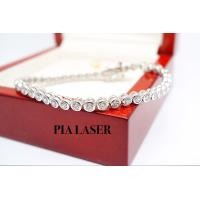 ราคา สร้อยทองเพชรรอบเพชรเม็ดละ 20 ตังน้ำ100 ขาวสวยไฟดี เหลี่ยมเบลเยี่ยม พร้อมใบรับรองสินค้า เคลือบทองคำขาวแท้100 (8072266296)