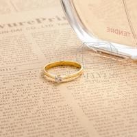 ราคา Amantio Diamond แหวน เพชร แท้ แหวนหมั้น แหวนแต่งงาน SOLITAIRE RING 18K YELLOW GOLD E COLORน้ำ99 (7170574500)