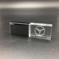 ราคา แฟลชไดร์ฟ USB โลโก้รถคริสตัลเรืองแสง Flash drive 128GB 64GB 32GB 16GB รูปแบบโลโก้รถ Volkswagen Mercedes Benz Audi Honda (21326857000)